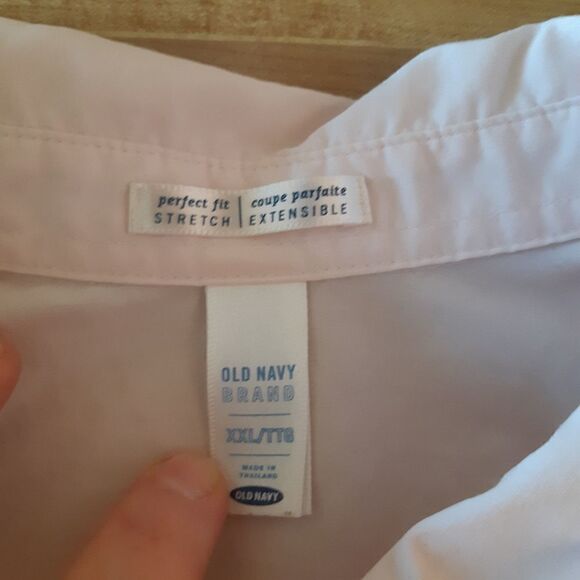 Old Navy Perfect Fit Pink Button Down Shirt XXL - Picture 4 of 8